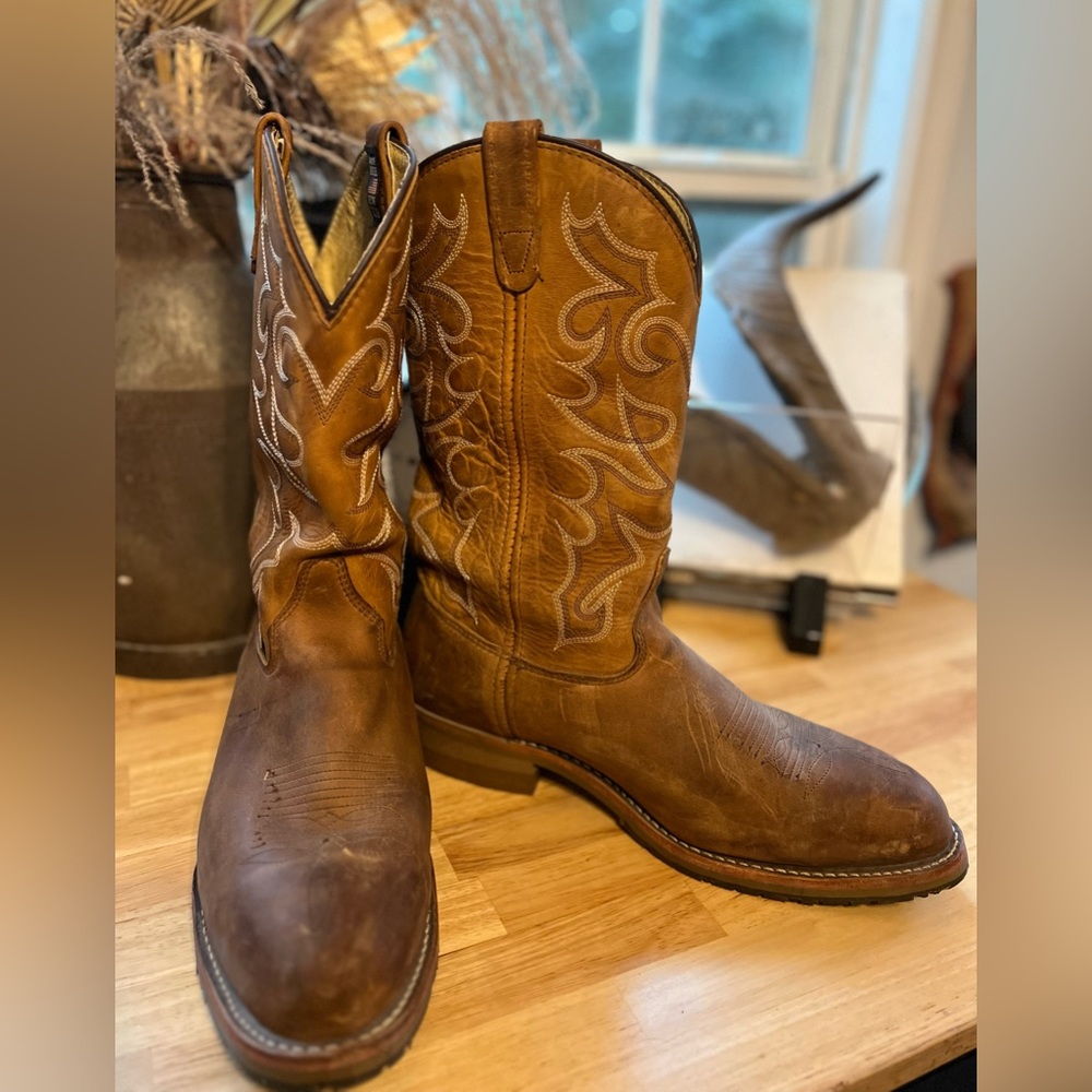 Double - H mens steel toe wide cowboy boots nwot